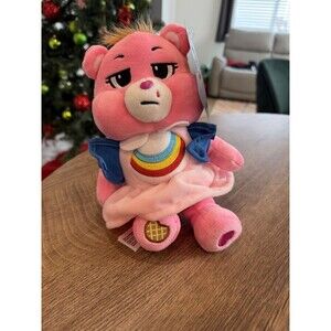 Netflix Care Bears x Stranger Things Cheer Bear as Eleven 9" Plush NWT NEW